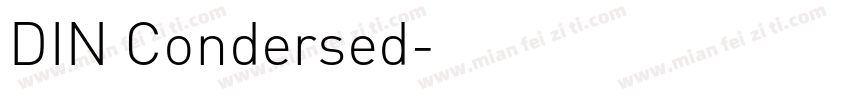 DIN Condersed字体转换